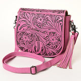 American Darling ADBG1439 Cross Body Hand Tooled Genuine Leather women bag western handbag purse