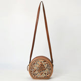 American Darling Canteen Hand Tooled Genuine Leather Women Bag Western Handbag Purse |