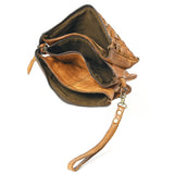 Never Mind Nmbgm122D Clutch Vintage Handmade Genuine Cowhide Leather Women Bag Western Handbag Purse