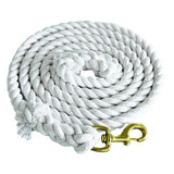 HILASON Western 10 In Cotton White Lead Rope With Bolt Snap