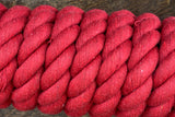 10 ft Hilason Riding Horse Cotton Lead With Snap  Rope Red & Black