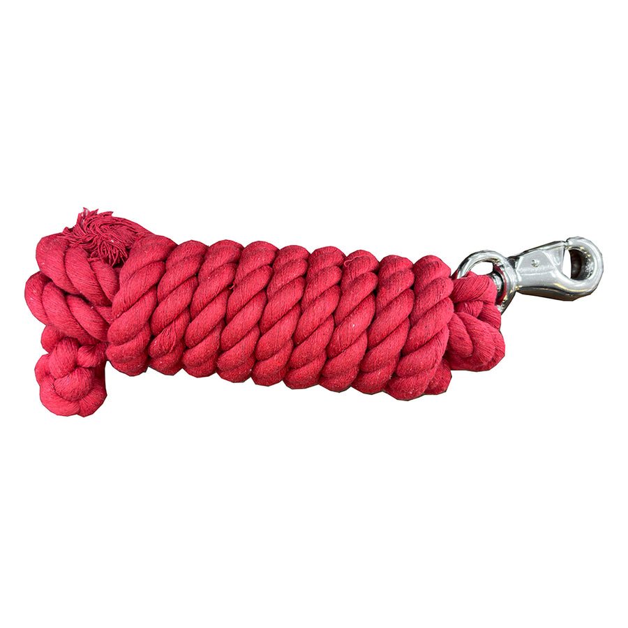 10 ft Hilason Riding Horse Cotton Lead With Snap Rope Red - Uhorse