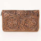 OHLAY WALLET Hand Tooled  Genuine Leather women bag western handbag purse