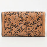 OHLAY WALLET Hand Tooled  Genuine Leather women bag western handbag purse