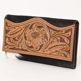 OHLAY WALLET Hand Tooled Hair-on Genuine Leather women bag western handbag purse