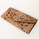 OHLAY WALLET Hand Tooled  Genuine Leather women bag western handbag purse