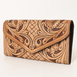 OHLAY WALLET Hand Tooled  Genuine Leather women bag western handbag purse