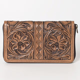 OHLAY WALLET Hand Tooled  Genuine Leather women bag western handbag purse