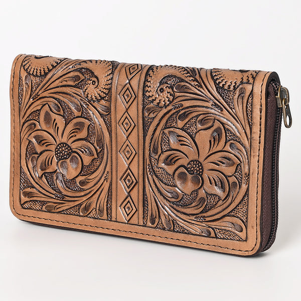 OHLAY WALLET Hand Tooled Genuine Leather women bag western handbag purse - Uhorse