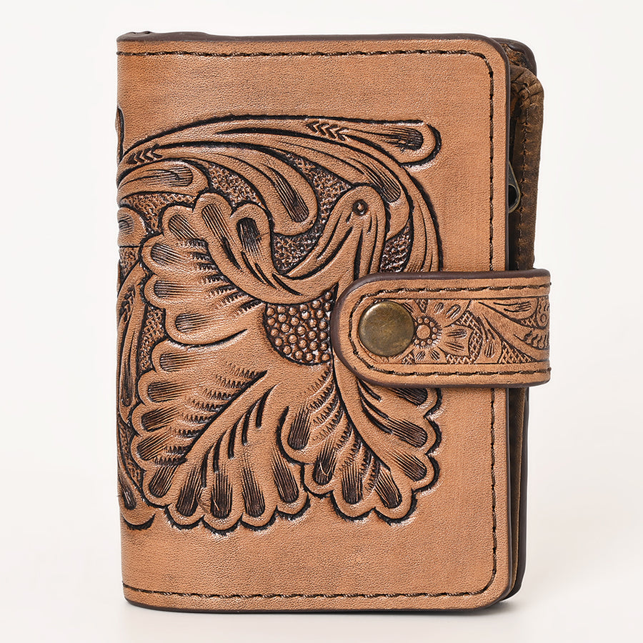 OHLAY Wallet Hand Tooled Genuine Leather Women Bag Western Handbag Purse | Womens Handbags |Leather Belt for Summer