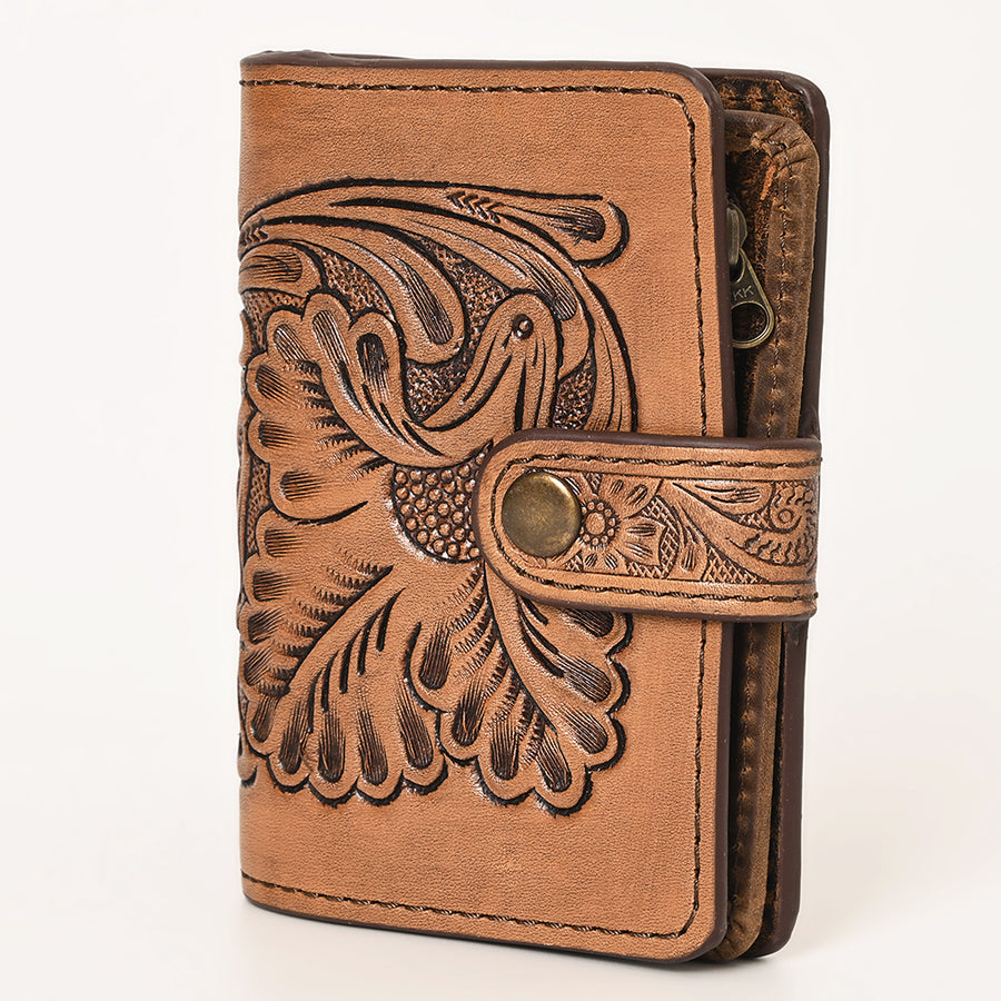 OHLAY WALLET Hand Tooled Genuine Leather women bag western handbag purse - Uhorse