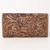 OHLAY WALLET Hand Tooled  Genuine Leather women bag western handbag purse