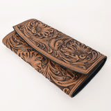 OHLAY WALLET Hand Tooled  Genuine Leather women bag western handbag purse