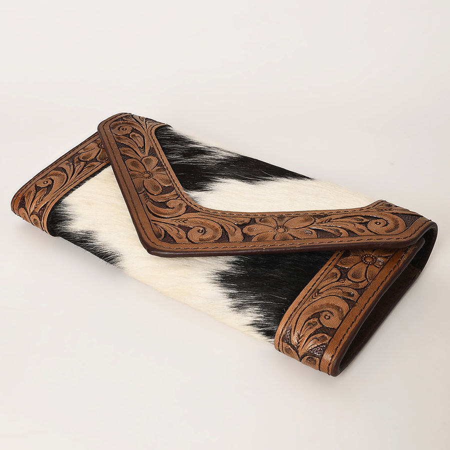 OHLAY Wallet Hand Tooled Genuine Leather Women Bag Western Handbag Purse | Womens Handbags |Leather Belt for Summer