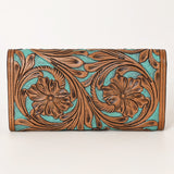 OHLAY WALLET Hand Tooled  Genuine Leather women bag western handbag purse