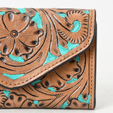 OHLAY WALLET Hand Tooled  Genuine Leather women bag western handbag purse