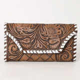 OHLAY WALLET Hand Tooled  Genuine Leather women bag western handbag purse