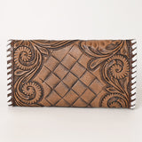 OHLAY WALLET Hand Tooled  Genuine Leather women bag western handbag purse