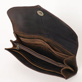 OHLAY WALLET Hand Tooled Genuine Leather women bag western handbag purse