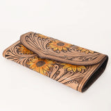 OHLAY WALLET Hand Tooled  Genuine Leather women bag western handbag purse