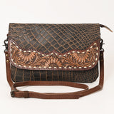 Ohlay Bags OHG173 Clutch Hand Tooled Genuine Leather Women Bag Western Handbag Purse