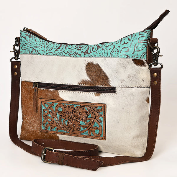 OHLAY OHG174 HOBO Hand Tooled Embossed Hair-on Genuine Leather women by Hilason – Cowboy and equestrian accessories