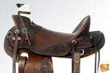 HILASON Western Horse Wade Saddle American Leather Ranch Roping Dark Brown