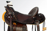 HILASON Western Horse Wade Saddle American Leather Ranch Roping Dark Brown