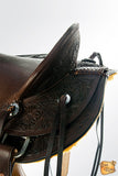 HILASON Western Horse Wade Saddle American Leather Ranch Roping Dark Brown