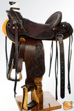 HILASON Western Horse Wade Saddle American Leather Ranch Roping Dark Brown