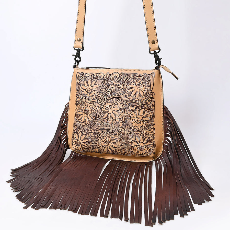 American Darling Messenger Hand Tooled Genuine Leather Western Women Bag Handbag Purse | Travel Bags College Casual - Uhorse