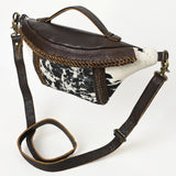 American Darling Adbgm397A Fanny Pack Hair-On Genuine Leather Women Bag Western Handbag Purse