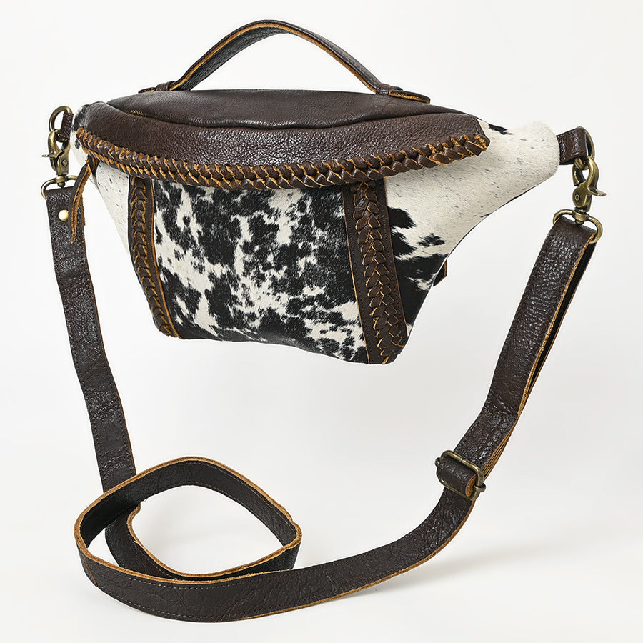 American Darling Fanny Pack Hair On Genuine Western Leather Women Bag - Uhorse