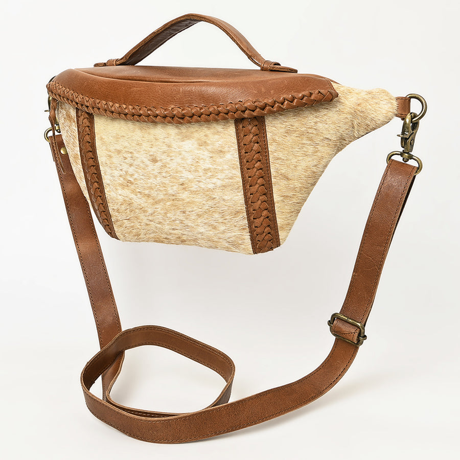 American Darling Fanny Pack Hair On Genuine Western Leather Women Bag - Uhorse