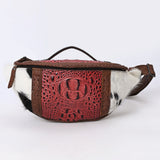American Darling Pouch Hair On Crocodile Embossed Genuine Leather women bag western handbag purse