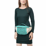 American Darling Pouch Hair On Crocodile Embossed Genuine Leather women bag western handbag purse