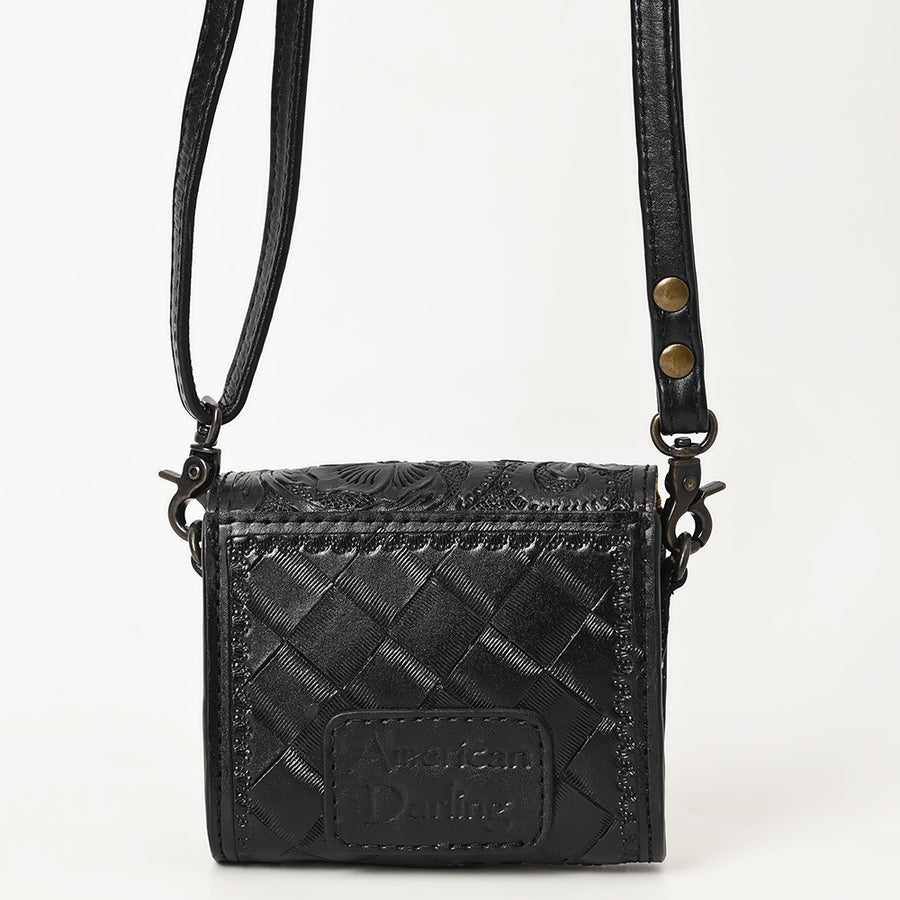 American Darling Hand Tooled Genuine Leather Western Wallet Bag – Compact Crossbody with Premium Craftsmanship for Everyday Use