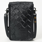 American Darling ADBG1448B Cell Phone Holder Hand Tooled Genuine Leather Women Bag Western Handbag Purse