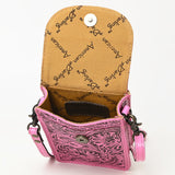 American Darling Cell Phone Holder Hand Tooled Genuine Leather Women Bag Western Handbag Purse