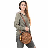 American Darling ADBG1449 Cross Body Hand Tooled Genuine Leather women bag western handbag purse