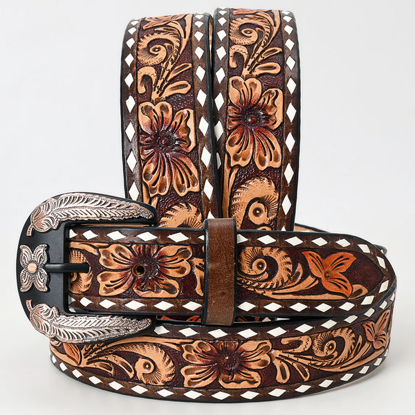 American Darling Western Leather Belt Unisex - Hilason