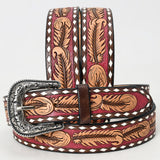 Beautifully Hand Tooled Genuine American Leather Belt Men and Women