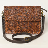 Ohlay Bags OHA119 Clutch Hand Tooled Genuine Leather Women Bag Western Handbag Purse