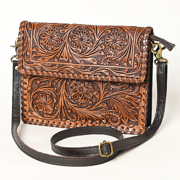 Ohlay Bags OHA119 Clutch Hand Tooled Genuine Leather Women Bag W. by Hilason – Cowboy and equestrian accessories