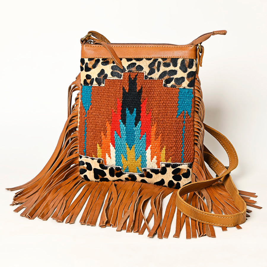 OHLAY OHA116 HOBO Upcycled Wool Hair-on Genuine Leather women bag by Hilason – Cowboy and equestrian accessories
