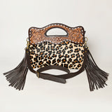 Ohlay Bags OHA113 Clutch Hand Tooled Hair-On Genuine Leather Women Bag Western Handbag Purse