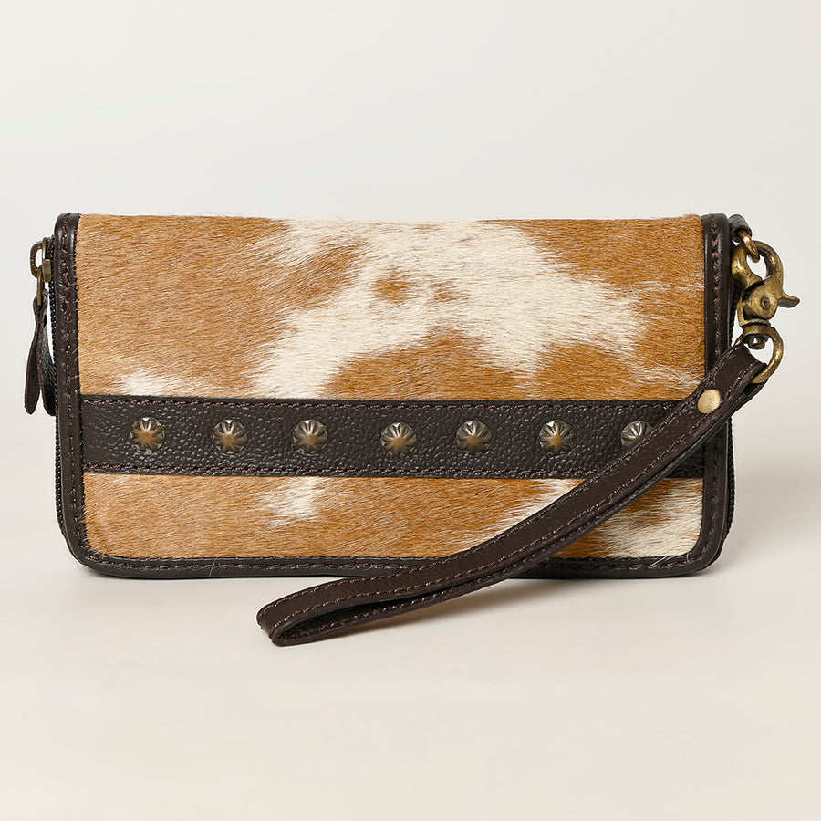 OHLAY Clutch Hair on Genuine Leather Western Women Bag Handbag Purse | Purses for Cute