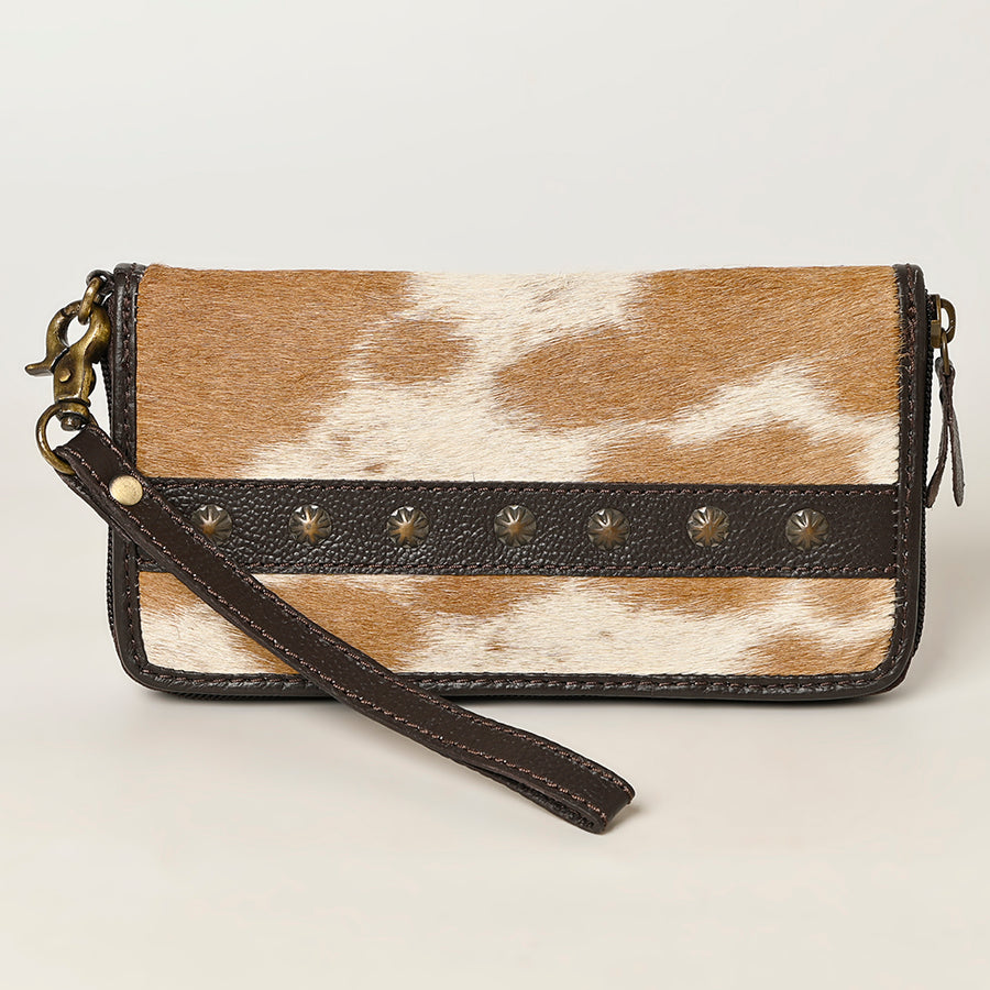 OHLAY Clutch Hair on Genuine Leather Western Women Bag Handbag Purse | Purses for Cute