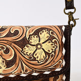 American Darling Adbga553 Clutch Hand Tooled Genuine Leather Women Bag Western Handbag Purse