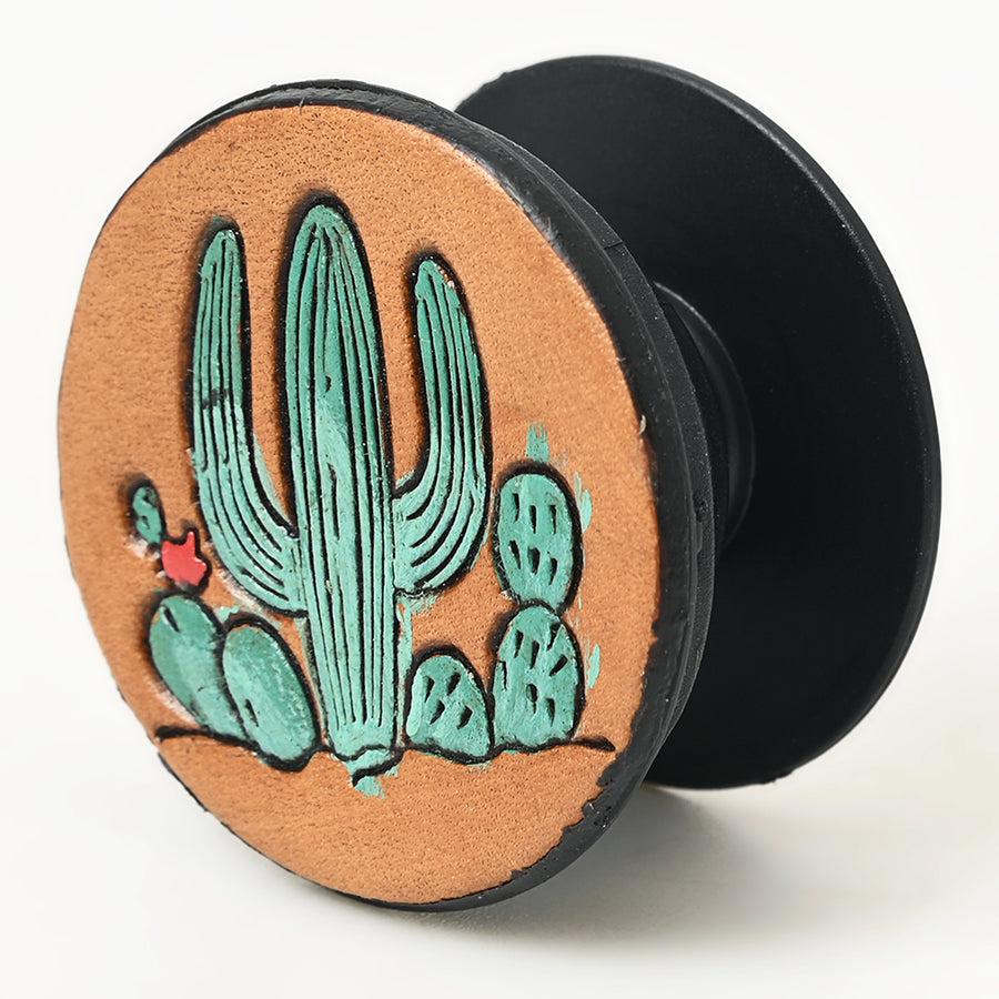 American Darling Hand Tooled Painted Pop Phone Grip Stand Holder - Uhorse